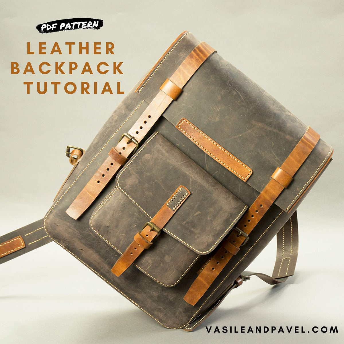 diy simple leather backpack Leather Backpack Pattern — PDF + Video Tutorial