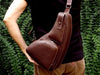 Leather Sling Bag, PDF Pattern and Instructional Video PDF pattern VasileandPavel.com 