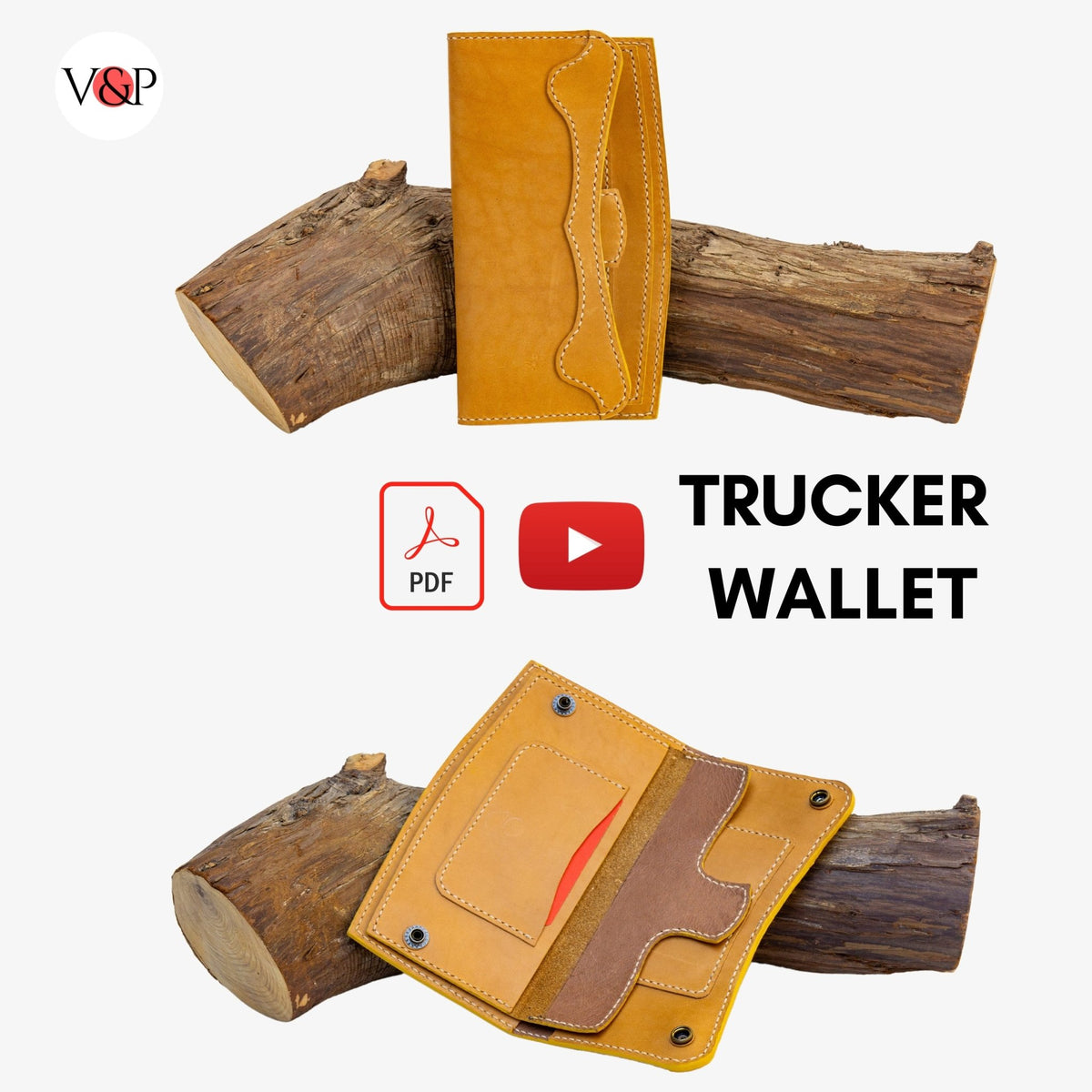Trifold Wallet, PDF Pattern and Instructional Video by Vasile and Pavel
