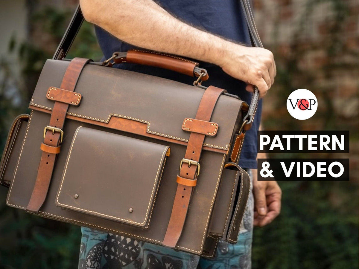 PDF Pattern for Maverick Messenger Bag, Instructional Video Vasile