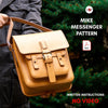 PDF Pattern + Vector for Mike Messenger Bag, Written Instructions - Vasile and Pavel Leather Patterns