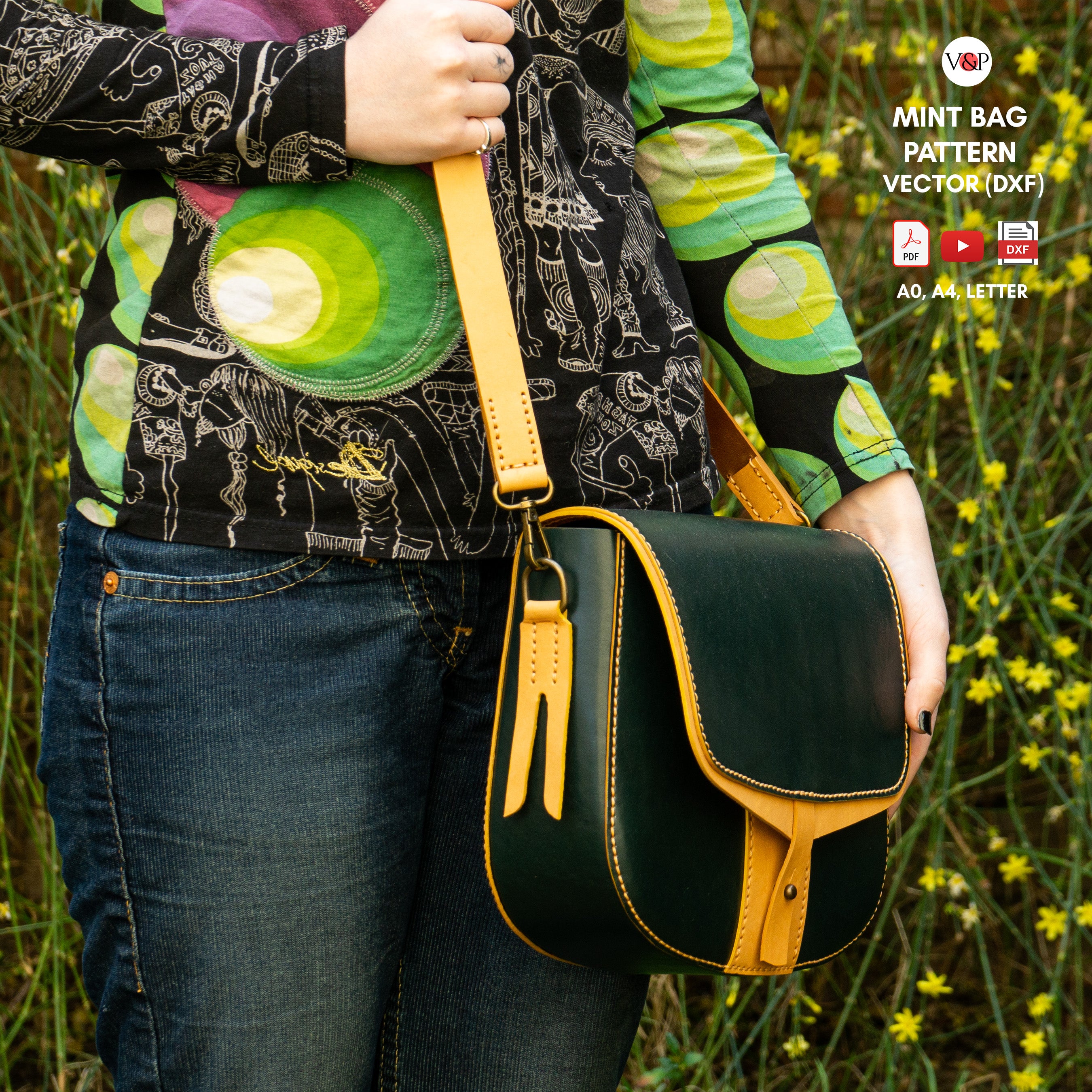 PDF + VIDEO + DXF for Mint Bag