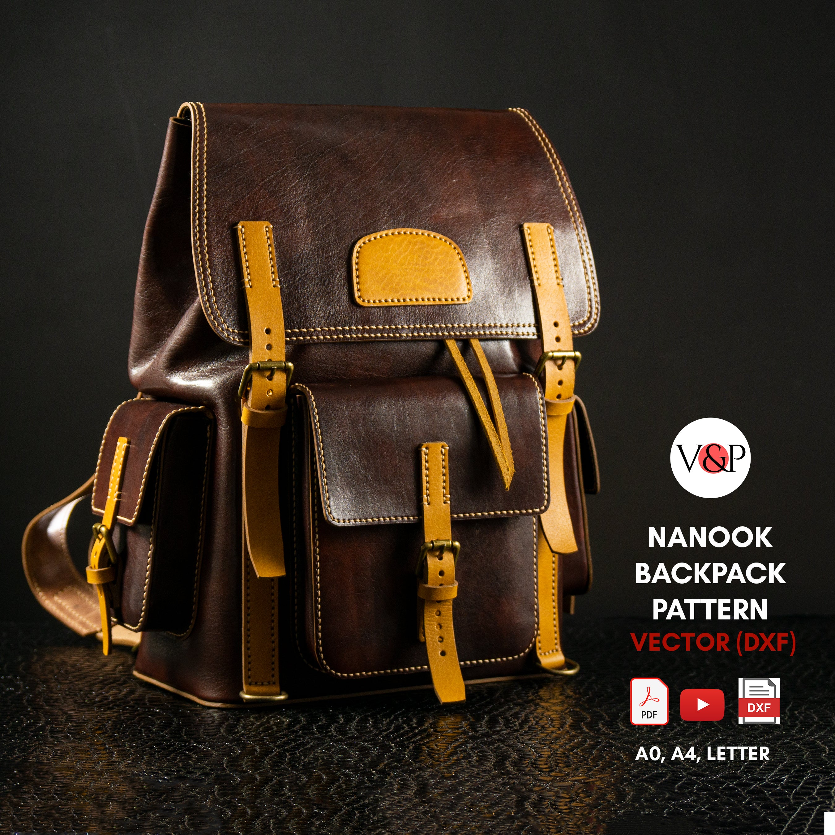 Nanook Backpack, PDF Pattern, DXF and Instructional Video by Vasile and Pavel