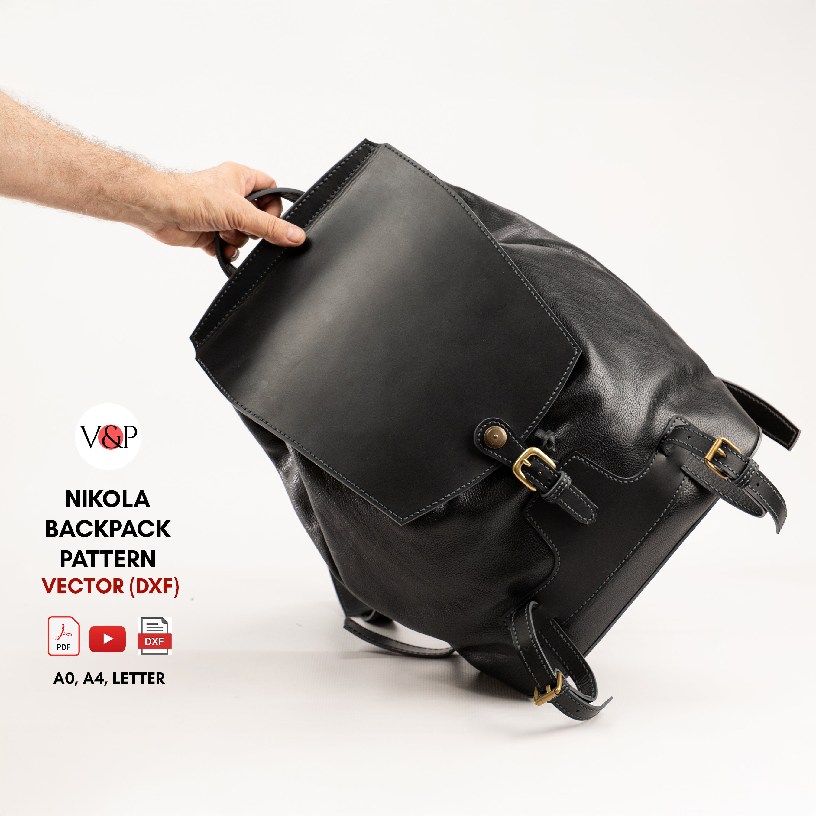PDF Pattern, DXF and Instructional Video for Nikola Backpack