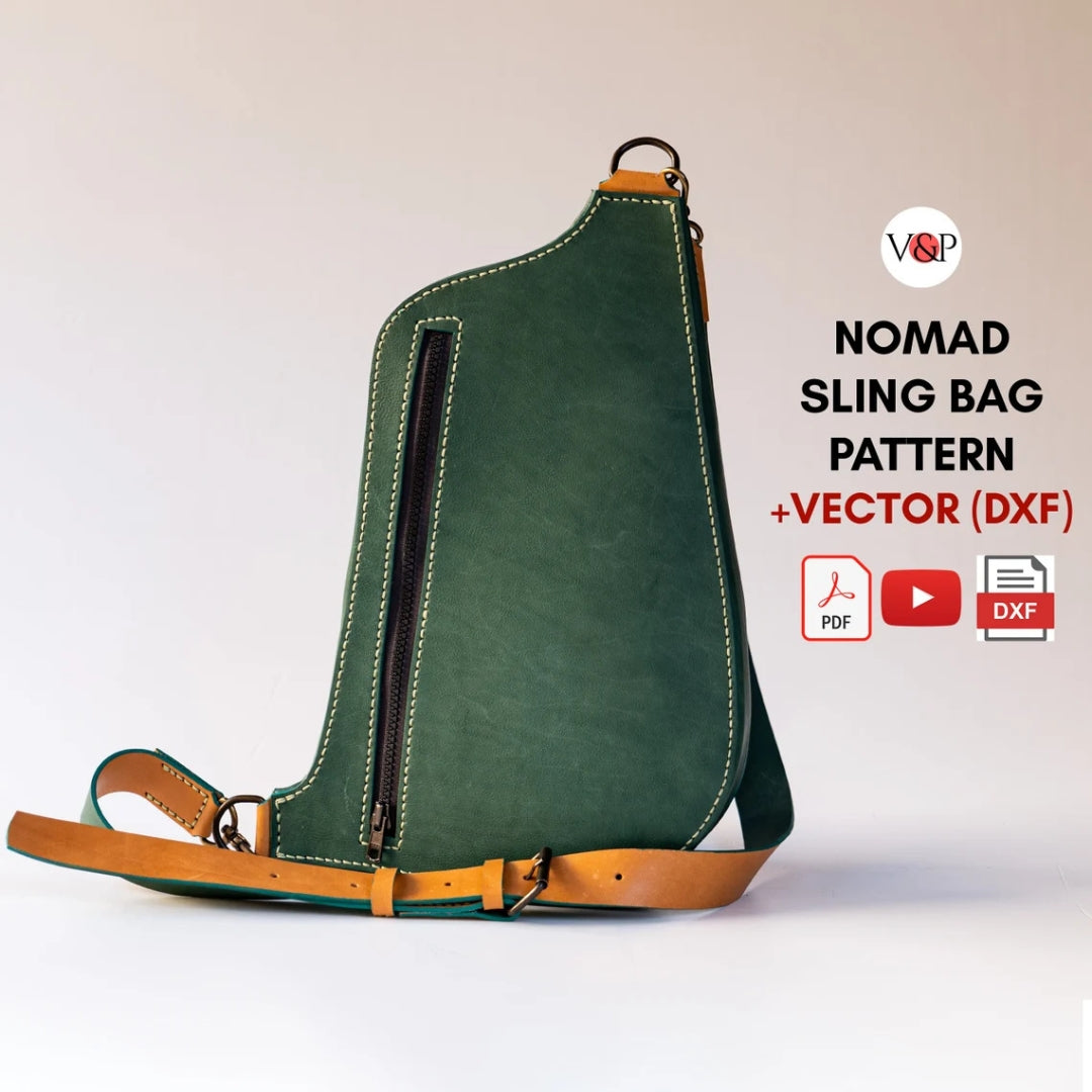PDF + DXF Laser + Video for Nomad Sling Bag – Vasile and  display picture 1