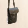  Leather Avery vertical messenger bag - PDF pattern + DXF + Video by Vasile and Pavel - side view