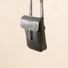  Leather Avery vertical messenger bag - PDF pattern + DXF + Video by Vasile and Pavel - side view