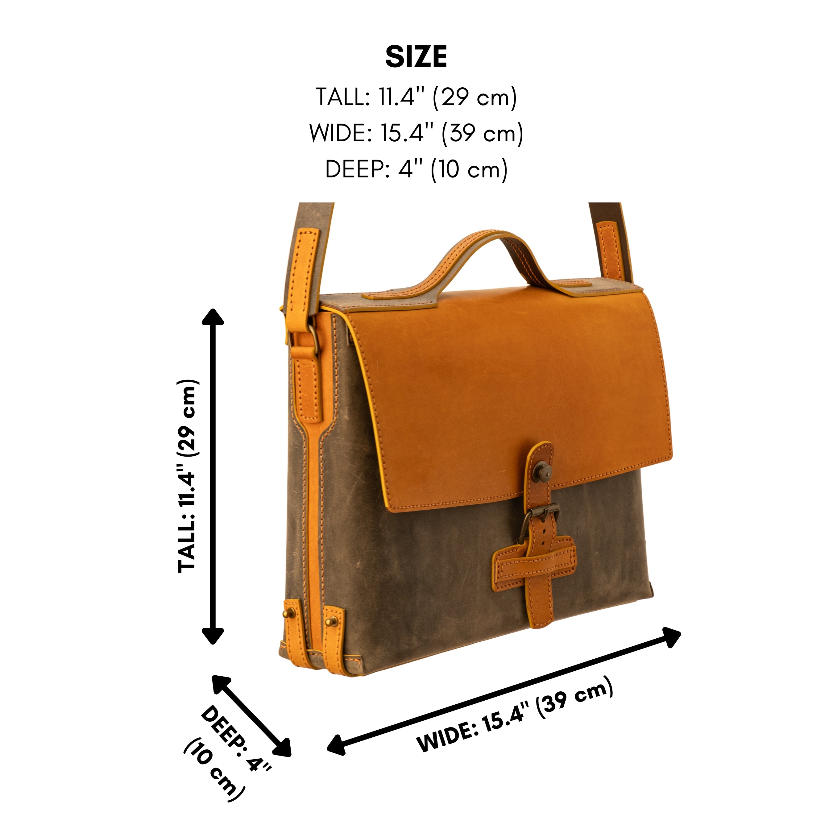 Photo of the Bellamy Messenger Bag made with the PDF Pattern, DXF and Instructional Video for Bellamy Messenger Bag designed by Vasile and Pavel