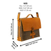 Photo of the Bellamy Messenger Bag made with the PDF Pattern, DXF and Instructional Video for Bellamy Messenger Bag designed by Vasile and Pavel