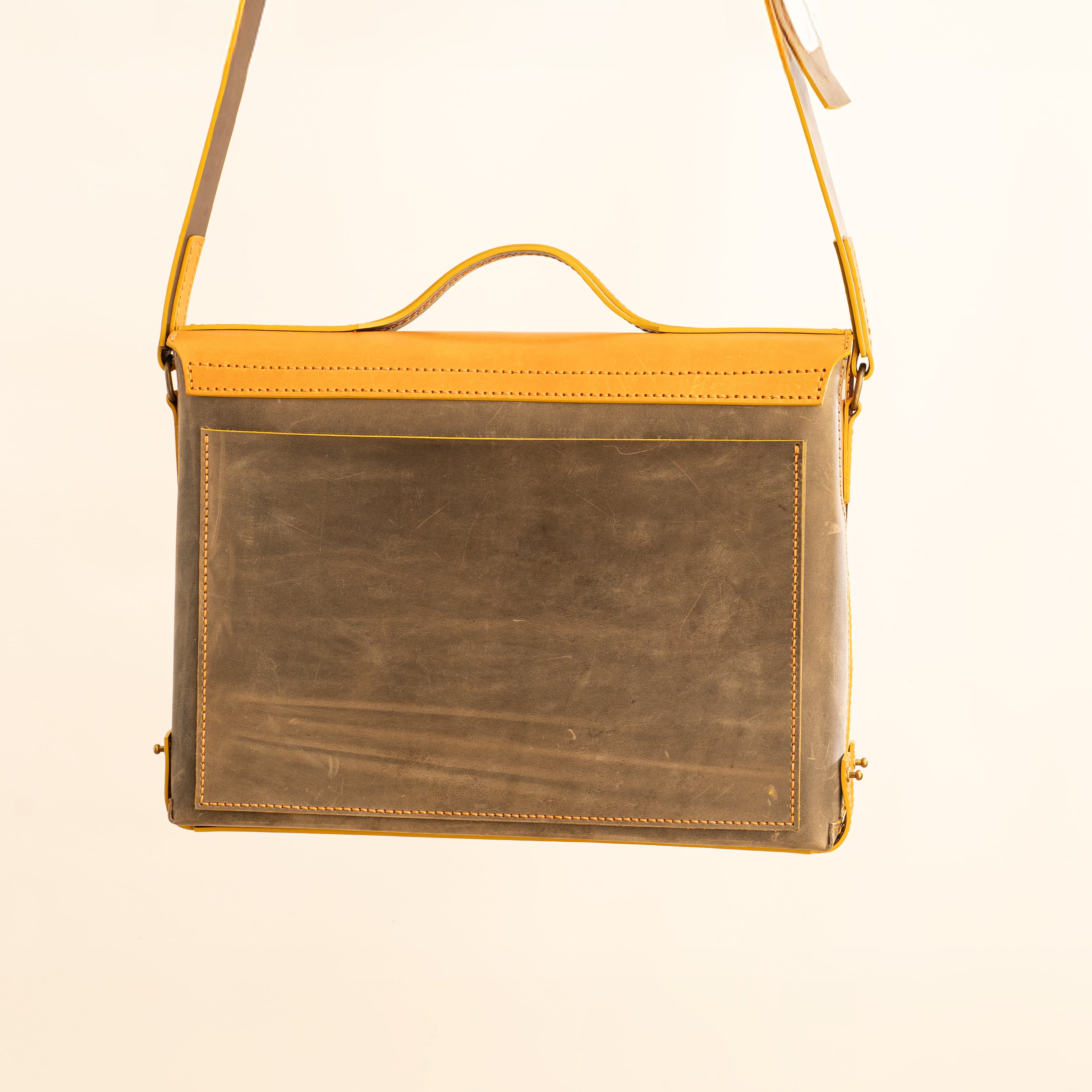 Photo of the Bellamy Messenger Bag made with the PDF Pattern, DXF and Instructional Video for Bellamy Messenger Bag designed by Vasile and Pavel