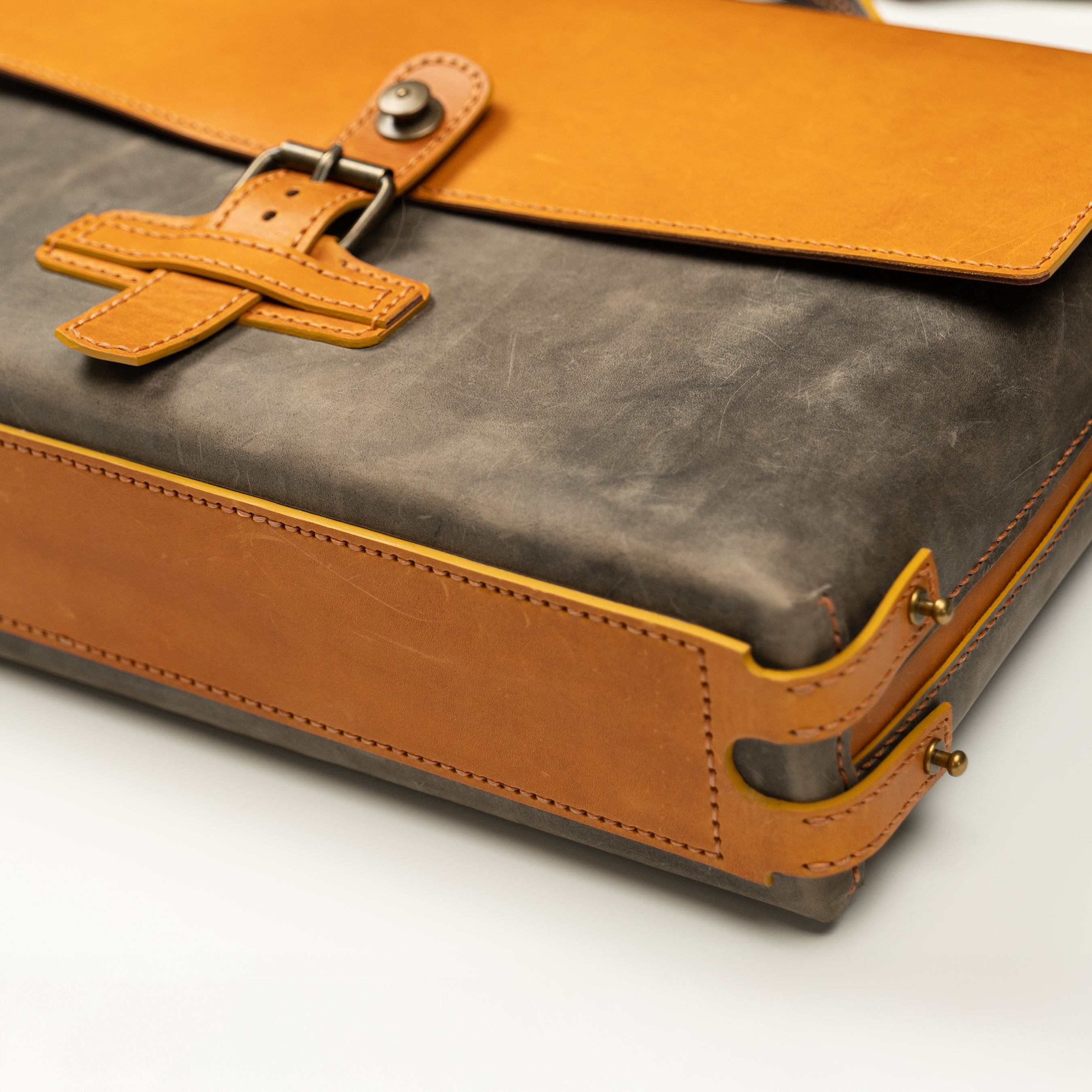 Photo of the Bellamy Messenger Bag made with the PDF Pattern, DXF and Instructional Video for Bellamy Messenger Bag designed by Vasile and Pavel