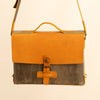 Photo of the Bellamy Messenger Bag made with the PDF Pattern, DXF and Instructional Video for Bellamy Messenger Bag designed by Vasile and Pavel