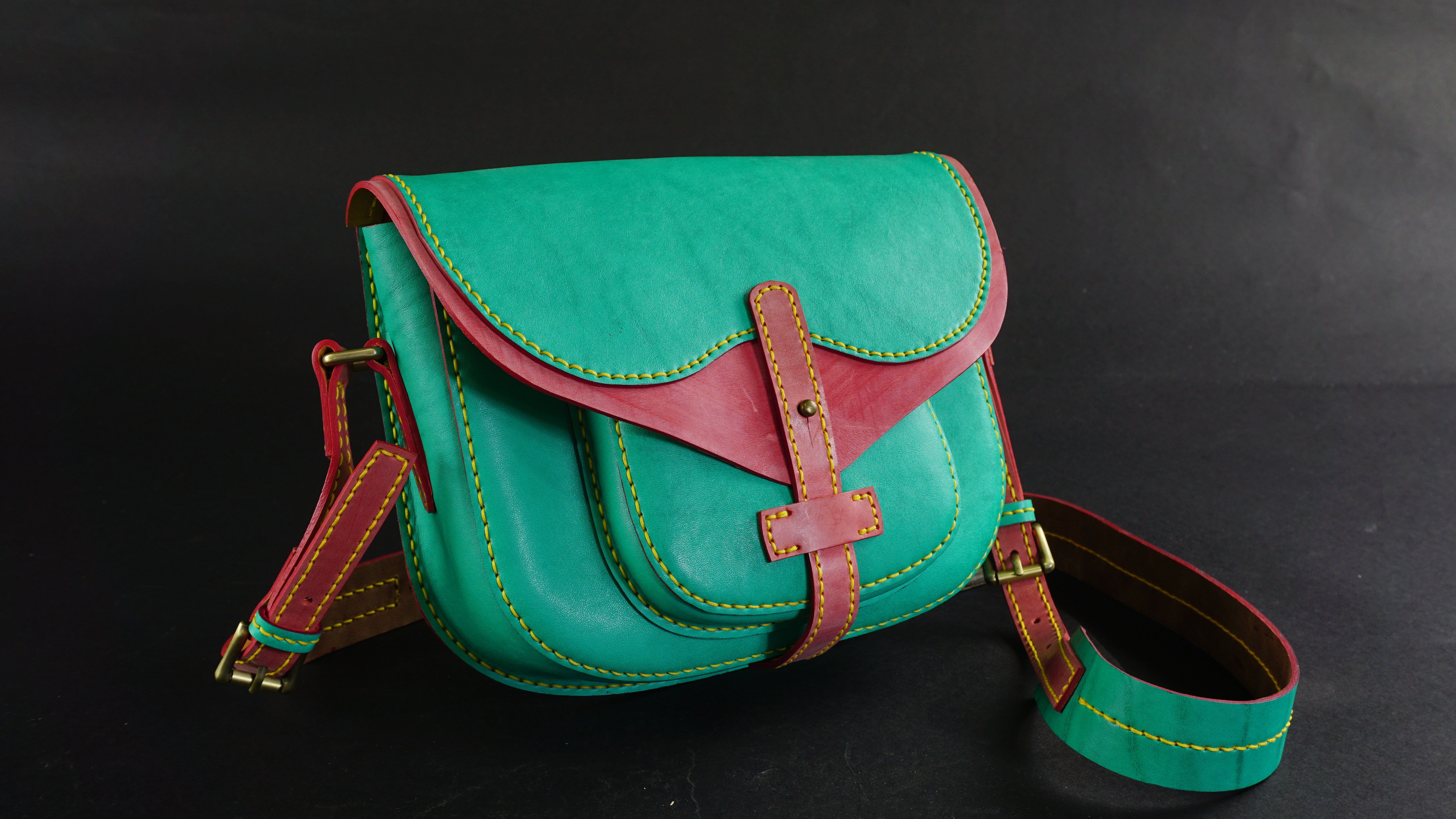 PDF + VIDEO + DXF Patti Crossbody Leather Bag