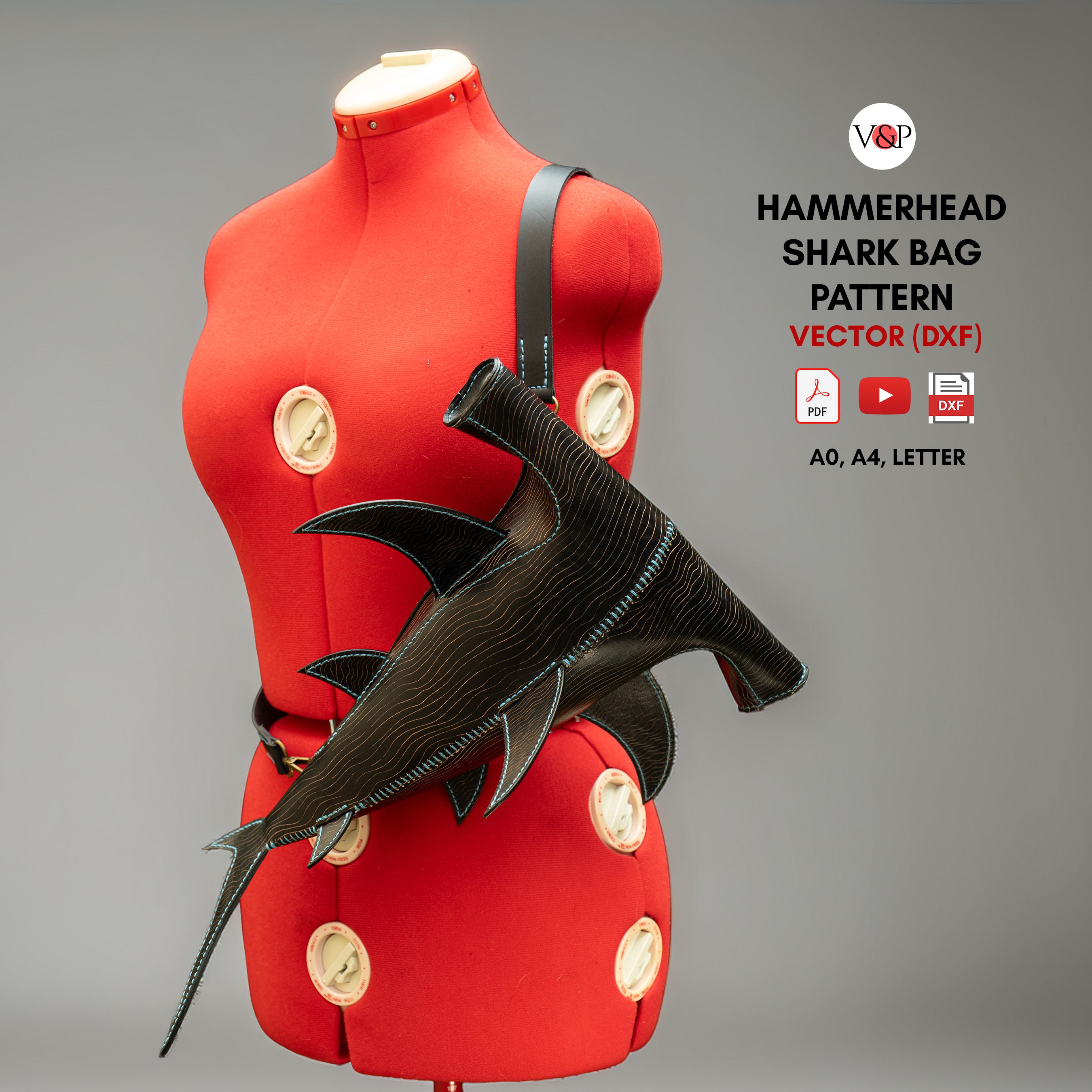 P342 超美品 Black Shark 5 PAR-H0 PDF + VIDEO + DXF Hammerhead Shark