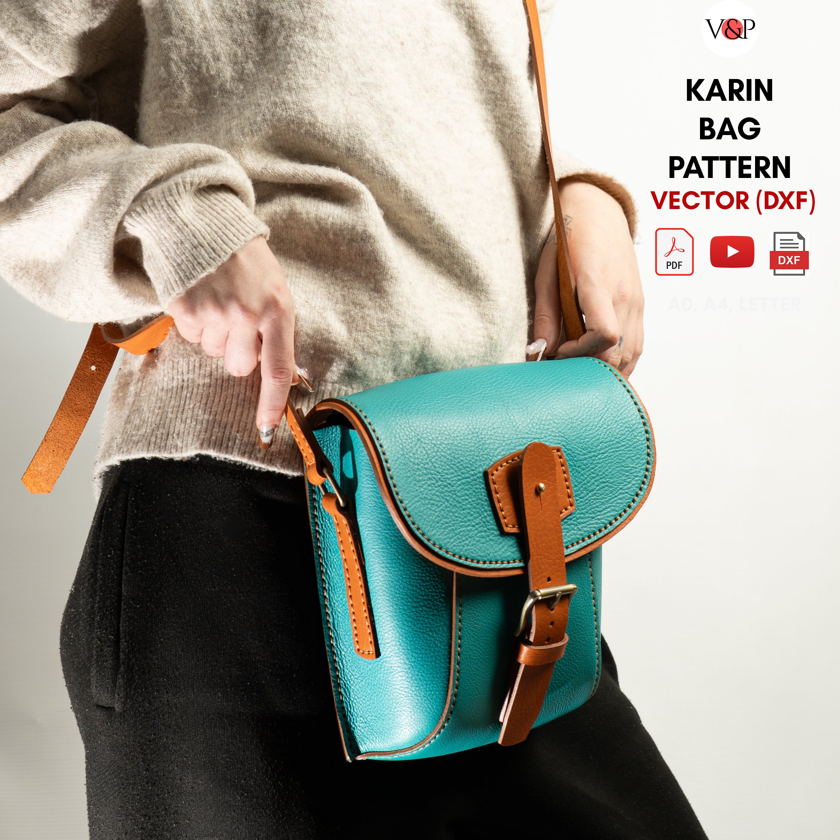 PDF + Video + DXF for Karin Bag