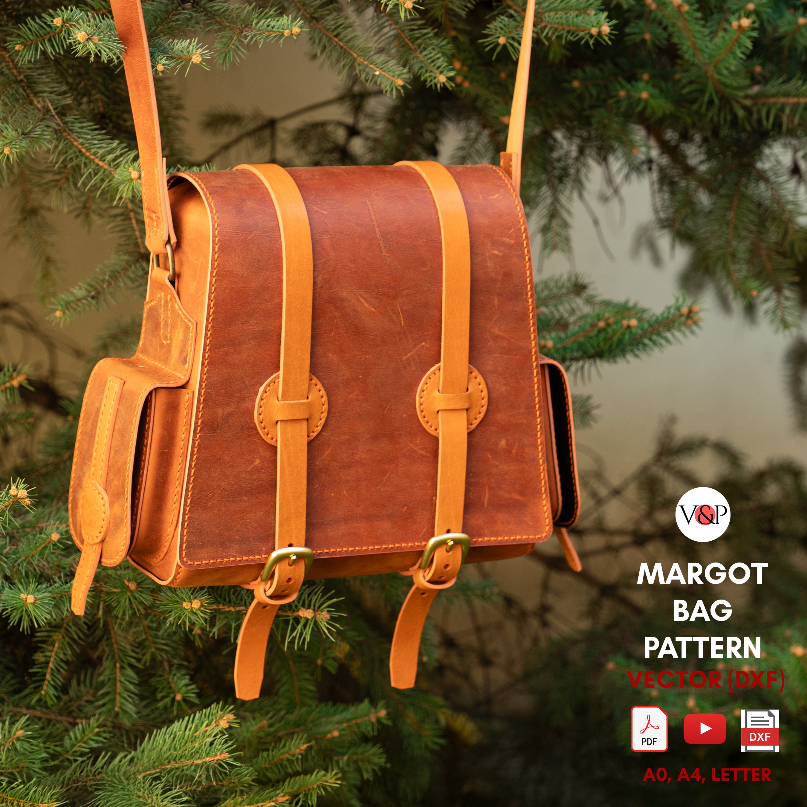 PDF Pattern, DXF and Instructional Video for Margot Bag