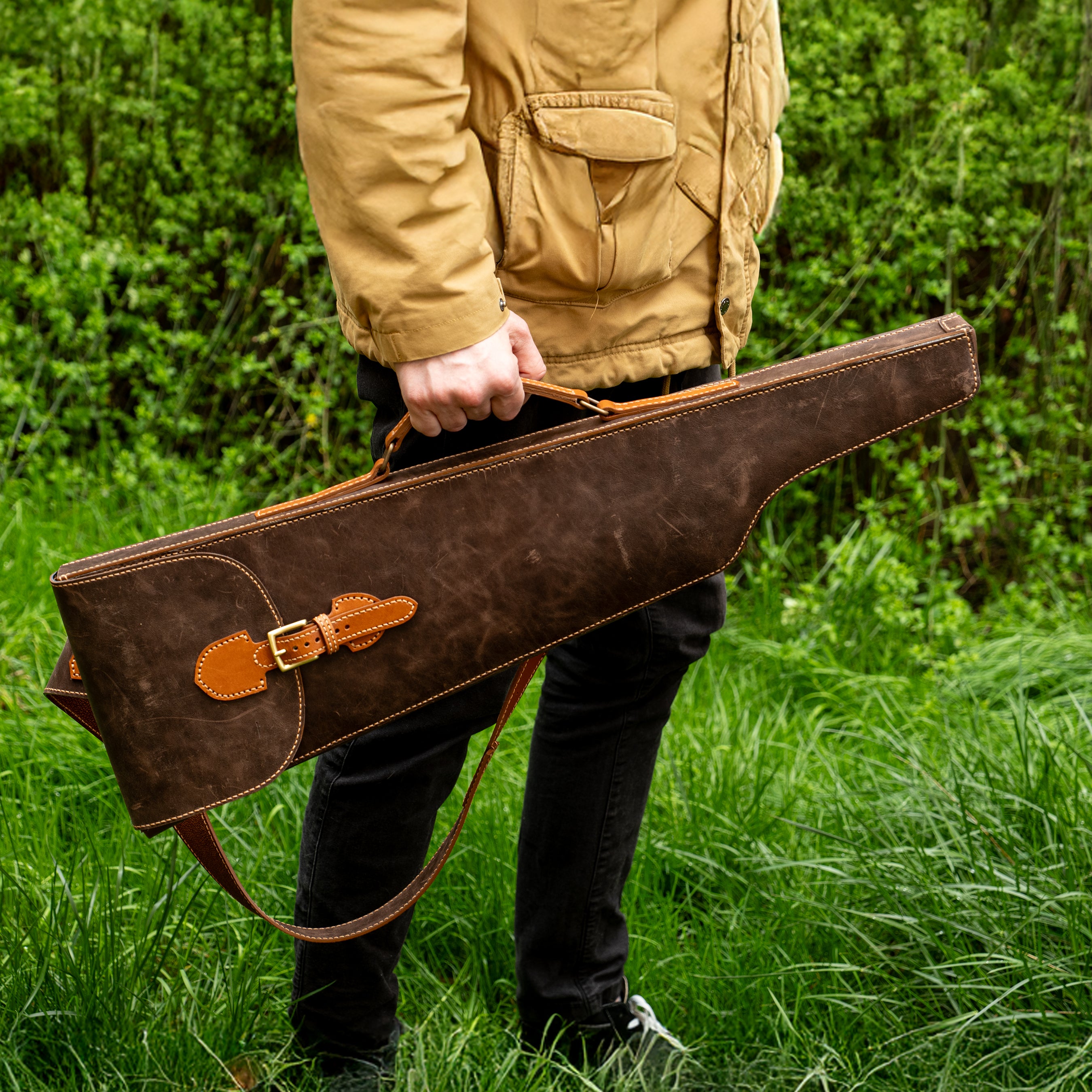 backpack scabbard leather PDF Pattern, DXF and Instructional Video for Leather Rifle Scabbard
