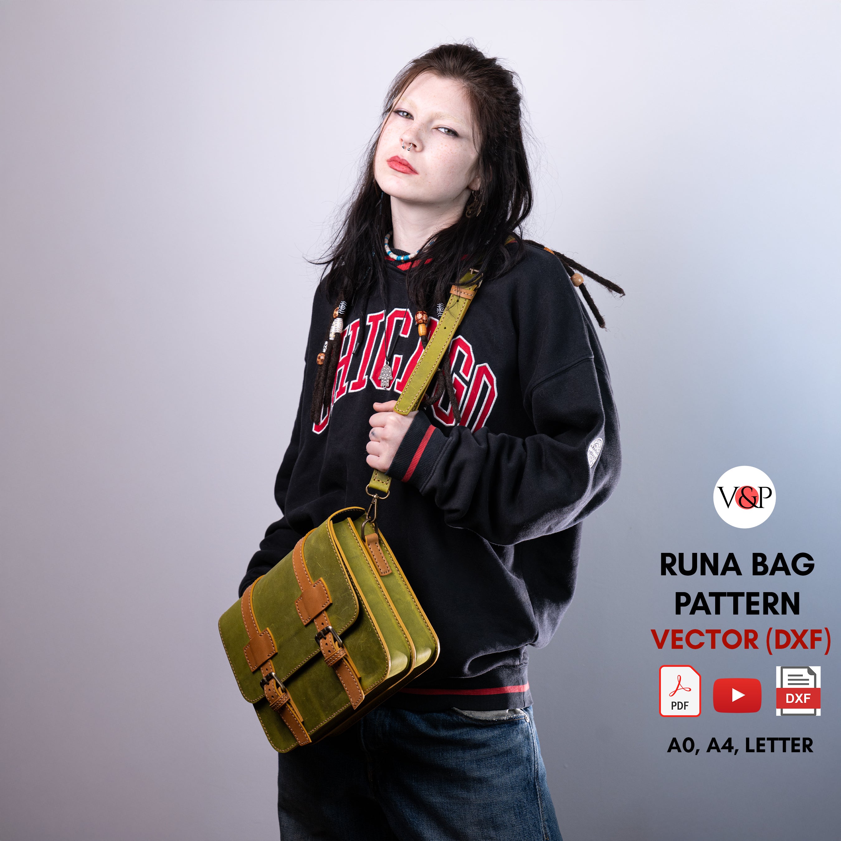 PDF Pattern, DXF and Instructional Video for Runa Bag