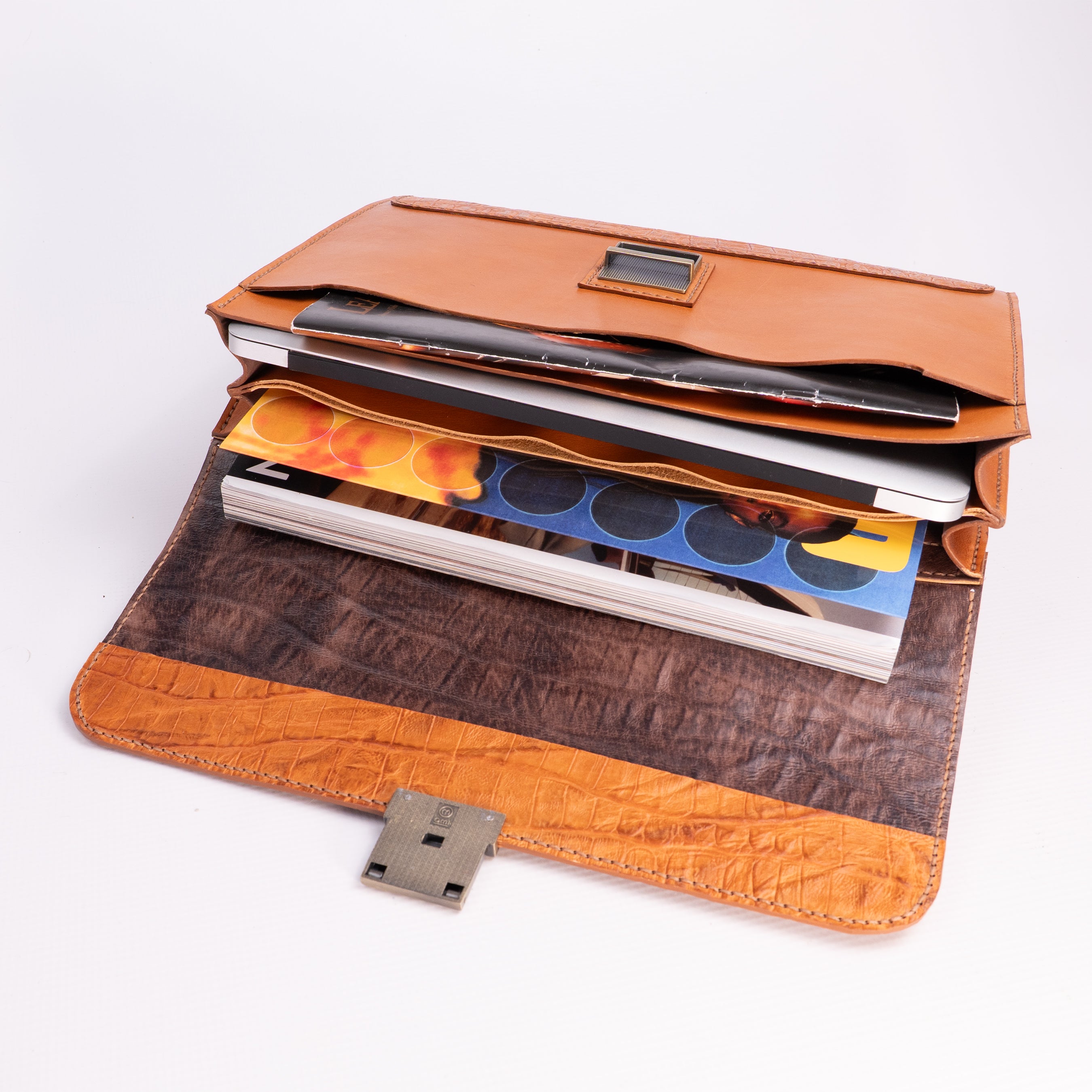 The Specter Leather Briefcase Pattern | PDF + DXF +Video | Vasile and ...