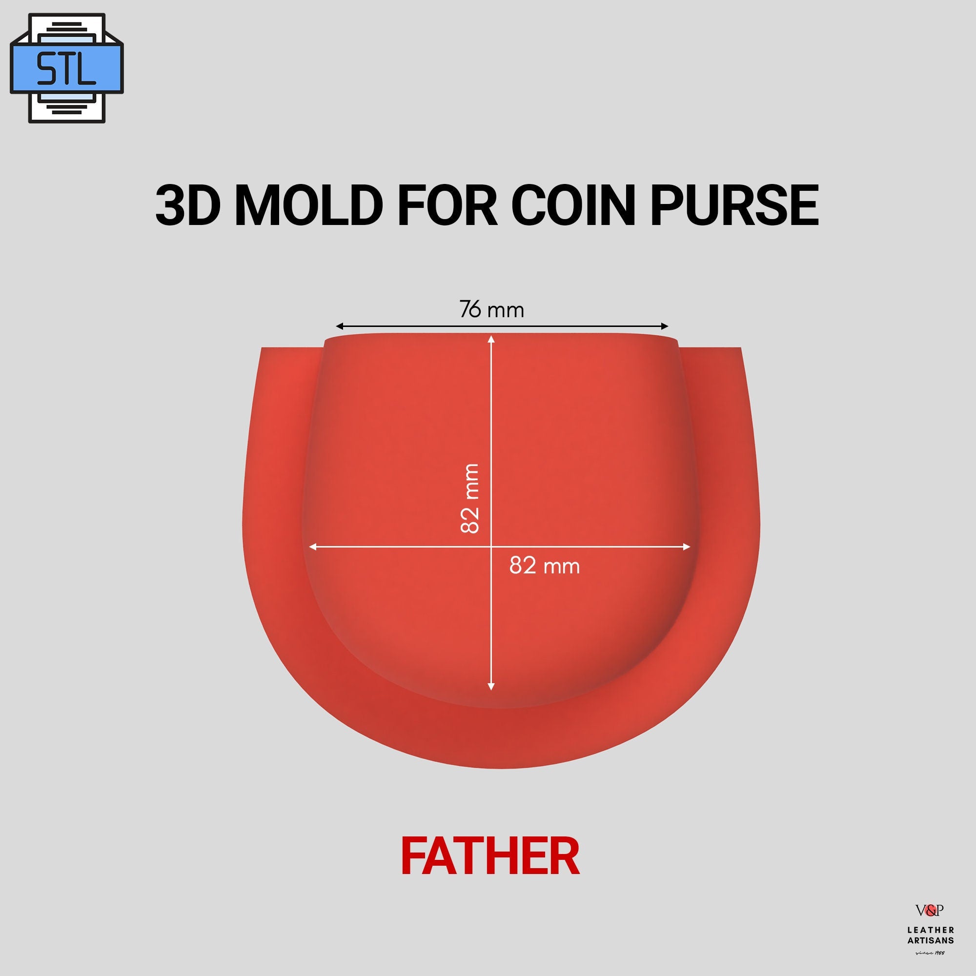 Hip Bag Pattern, Leather DIY, PDF Download, Video Tutorial, Bag Pattern, 3D Printed Molds, STL + Pdf