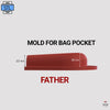 Leather Bag with 3D Printed Molded Pockets, STL+PDF Pattern, Video Tutorial