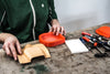 Leather Bag with 3D Printed Molded Pockets, STL+PDF Pattern, Video Tutorial