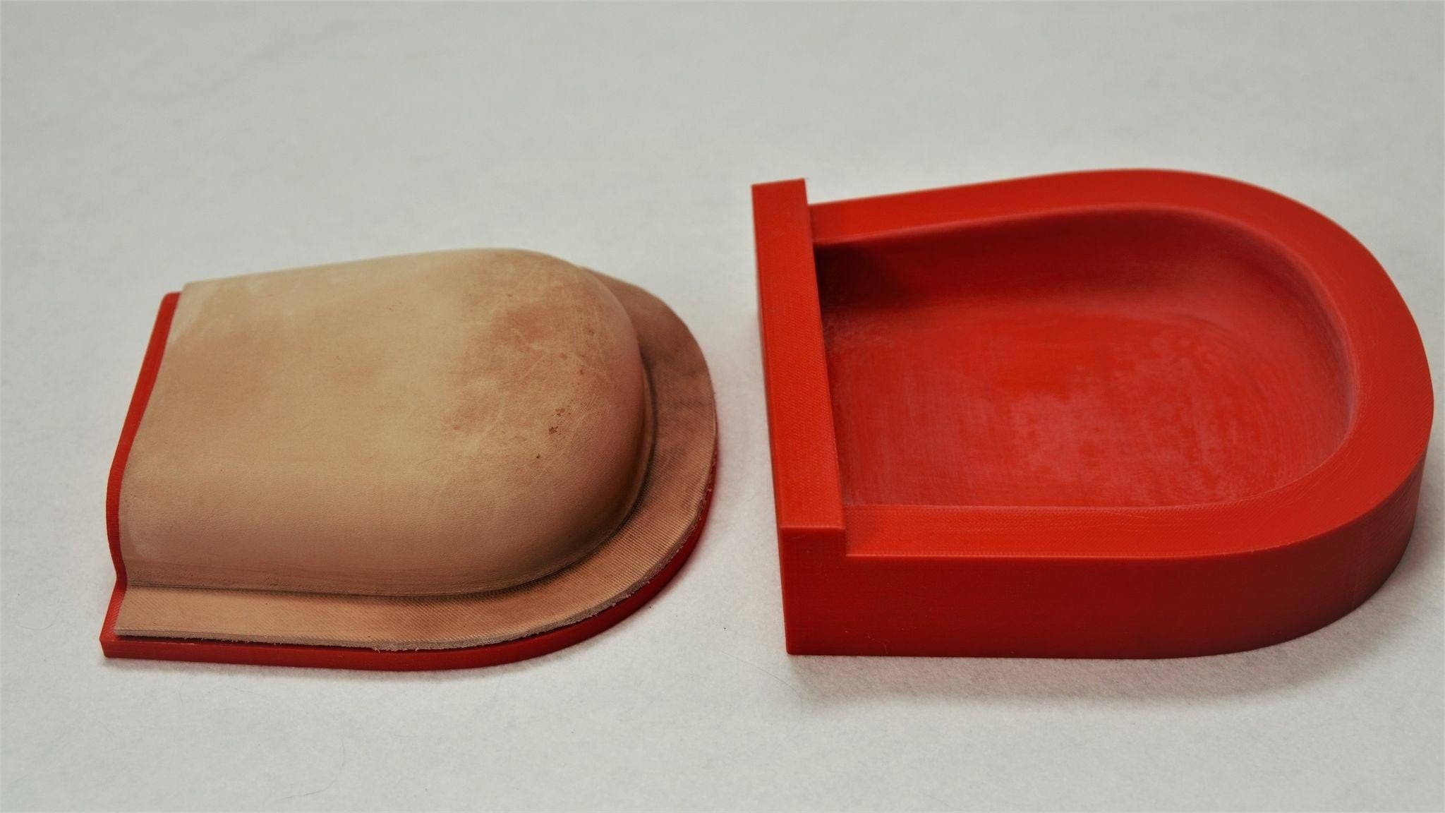 Leather Bag with 3D Printed Molded Pockets, STL+PDF Pattern, Video Tutorial