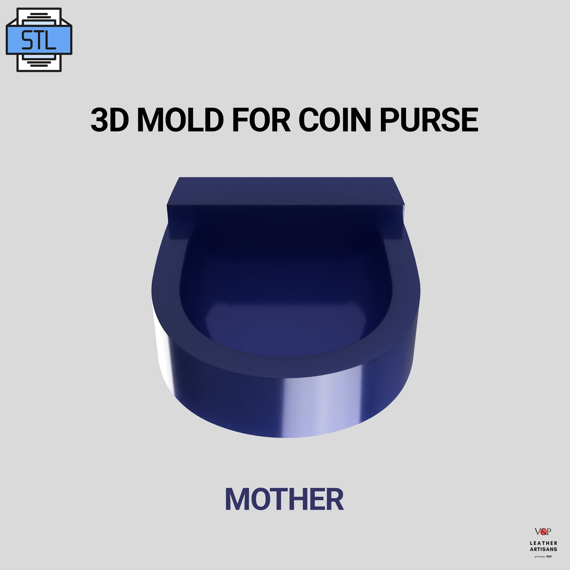 Hip Bag Pattern, Leather DIY, PDF Download, Video Tutorial, Bag Pattern, 3D Printed Molds, STL + Pdf