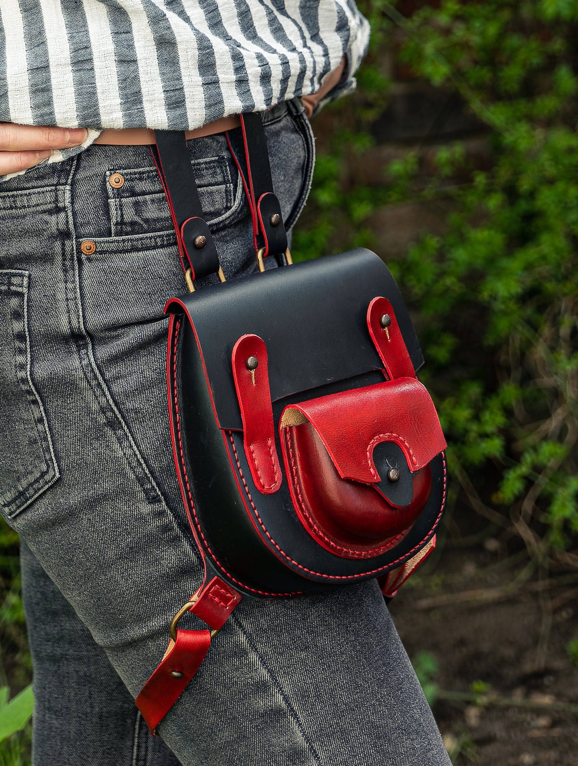 Hip Bag Pattern, Leather DIY, PDF Download, Video Tutorial, Bag Pattern, 3D Printed Molds, STL + Pdf