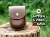 Leather Pouch with 3D Printed Mold | Digital STL | PDF File | Tarot Cards Pouch | Belt Leather Pouch