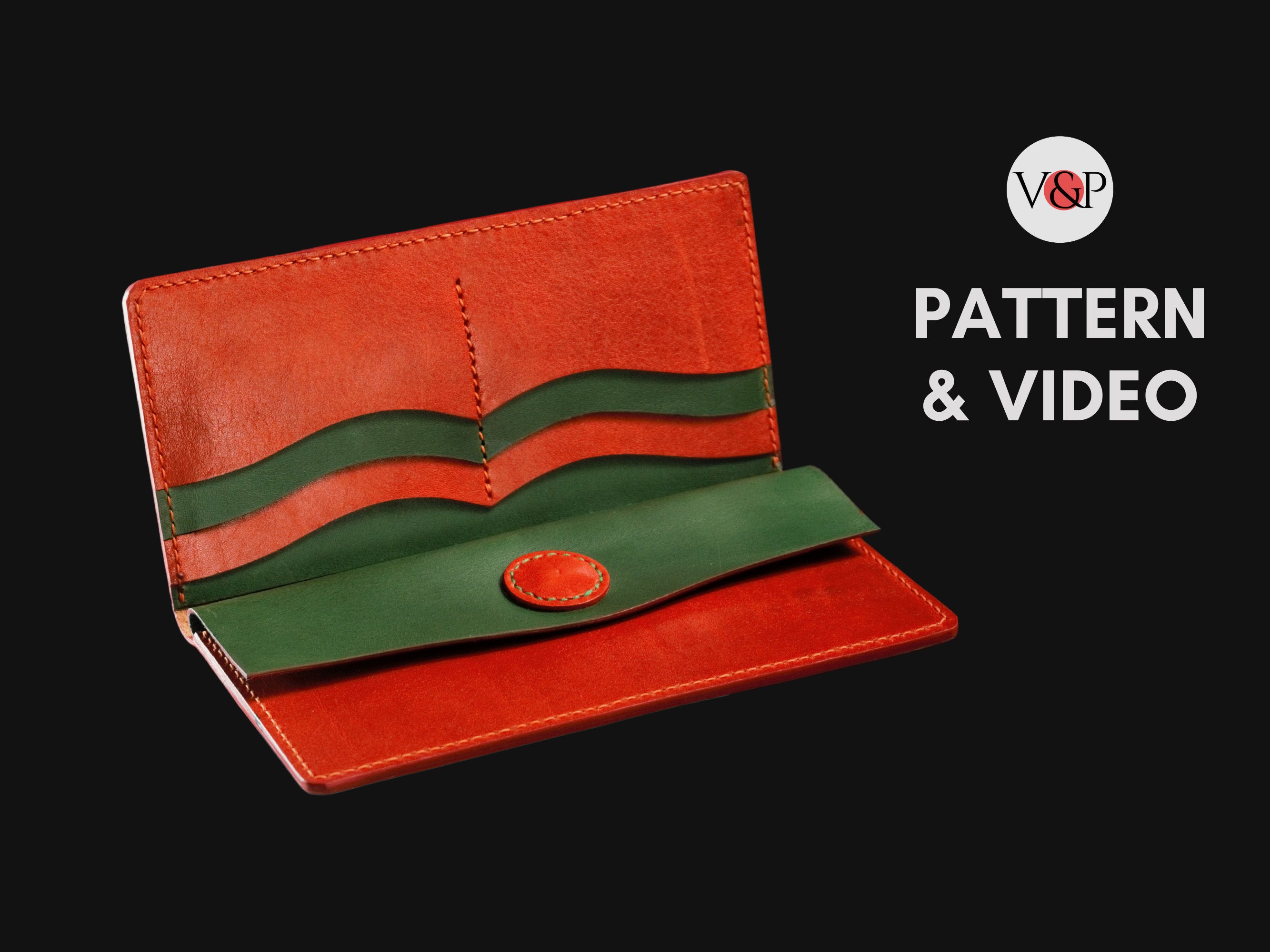 Long Wallet No 4 PDF Pattern with 3D Printed Molds, Valentine's Wallet