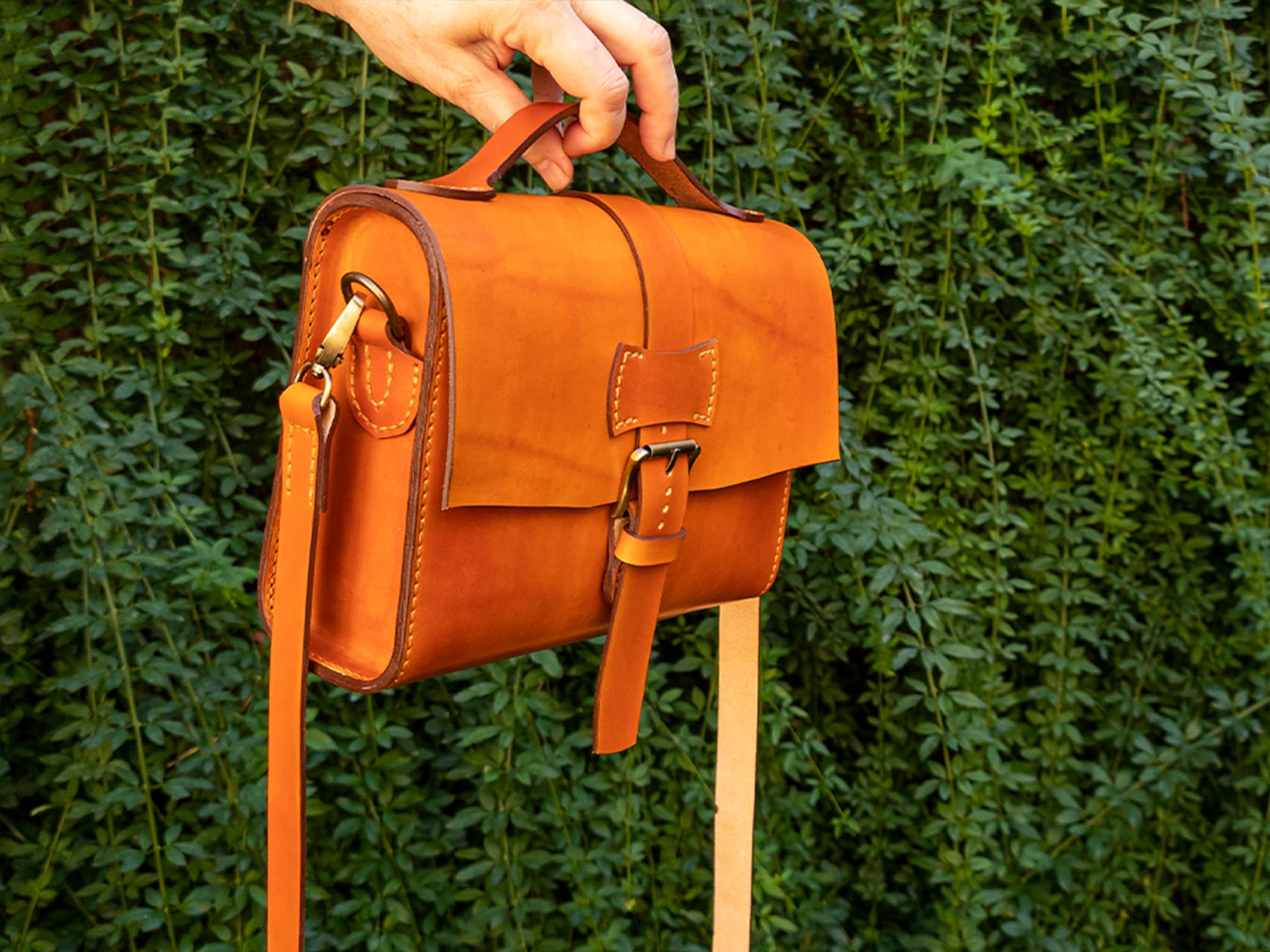 Ella Vintage Bag Pattern, Leather Handbag, Crossbody Bag, 3D Printed Molds, STL, PDF Pattern and Instructional Video by Vasile and Pavel