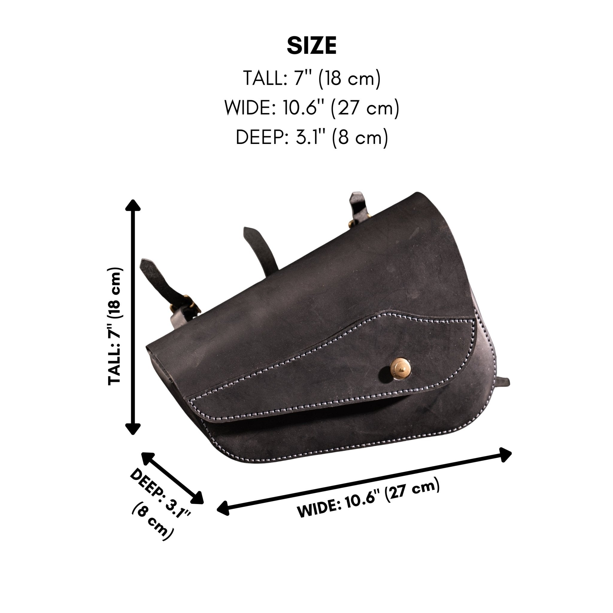 PDF Pattern and Instructional Video for Black Shadow Swingarm Bag - Vasile and Pavel Leather Patterns