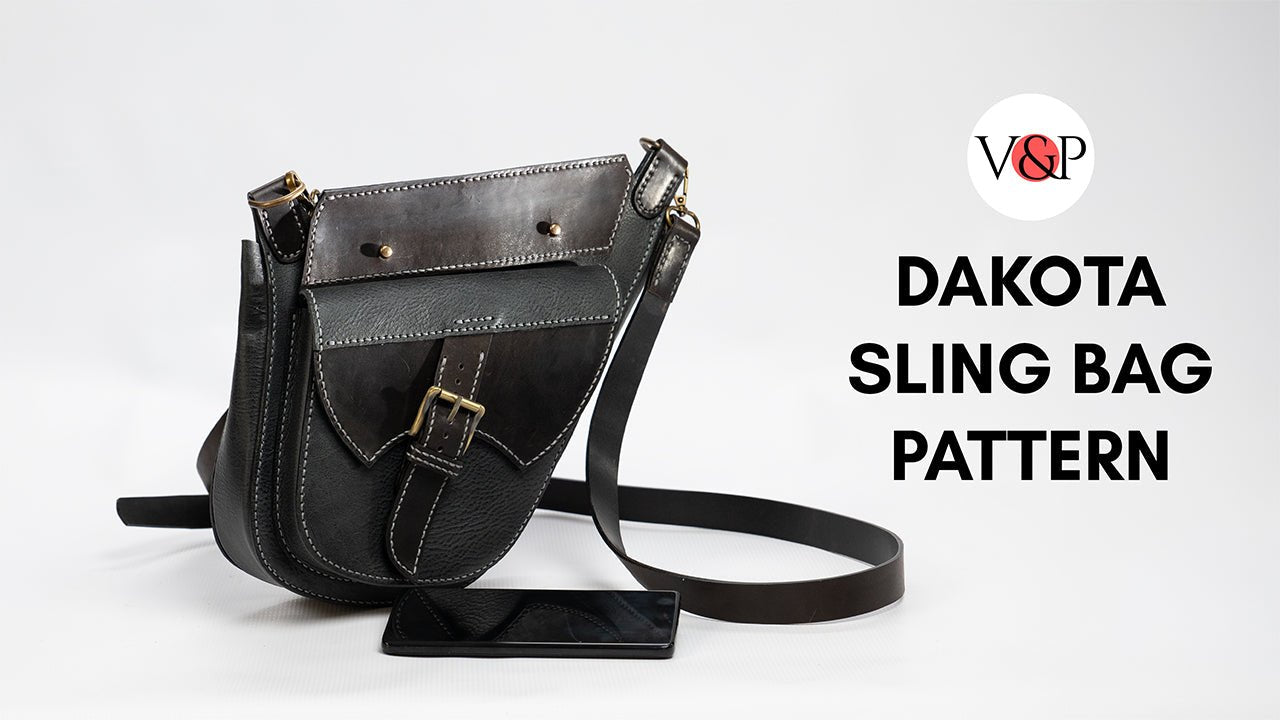 PDF Pattern and Instructional Video for Dakota Sling Bag - Vasile and Pavel Leather Patterns