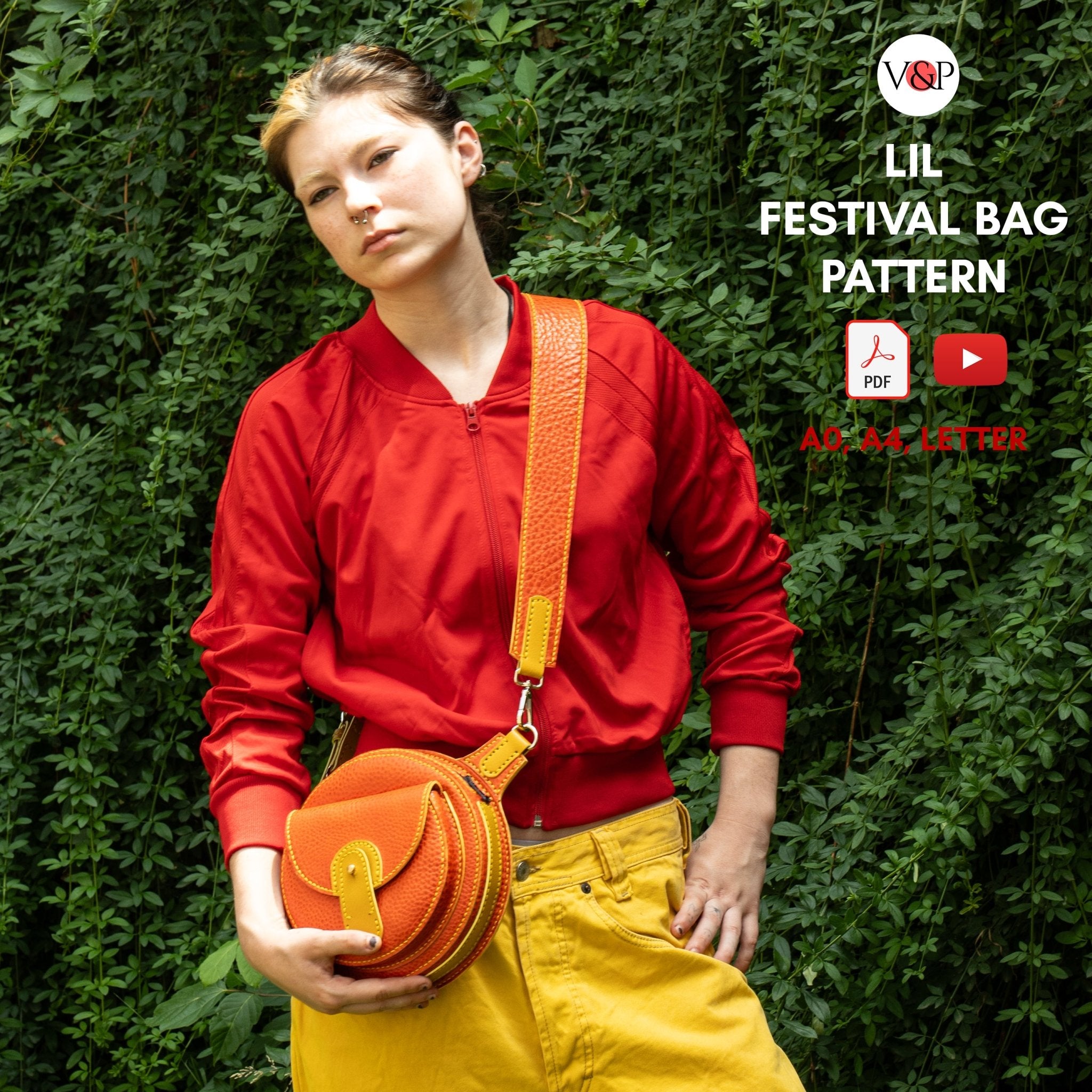 PDF Pattern and Instructional Video for Lil Festival Sling Bag - Vasile and Pavel Leather Patterns