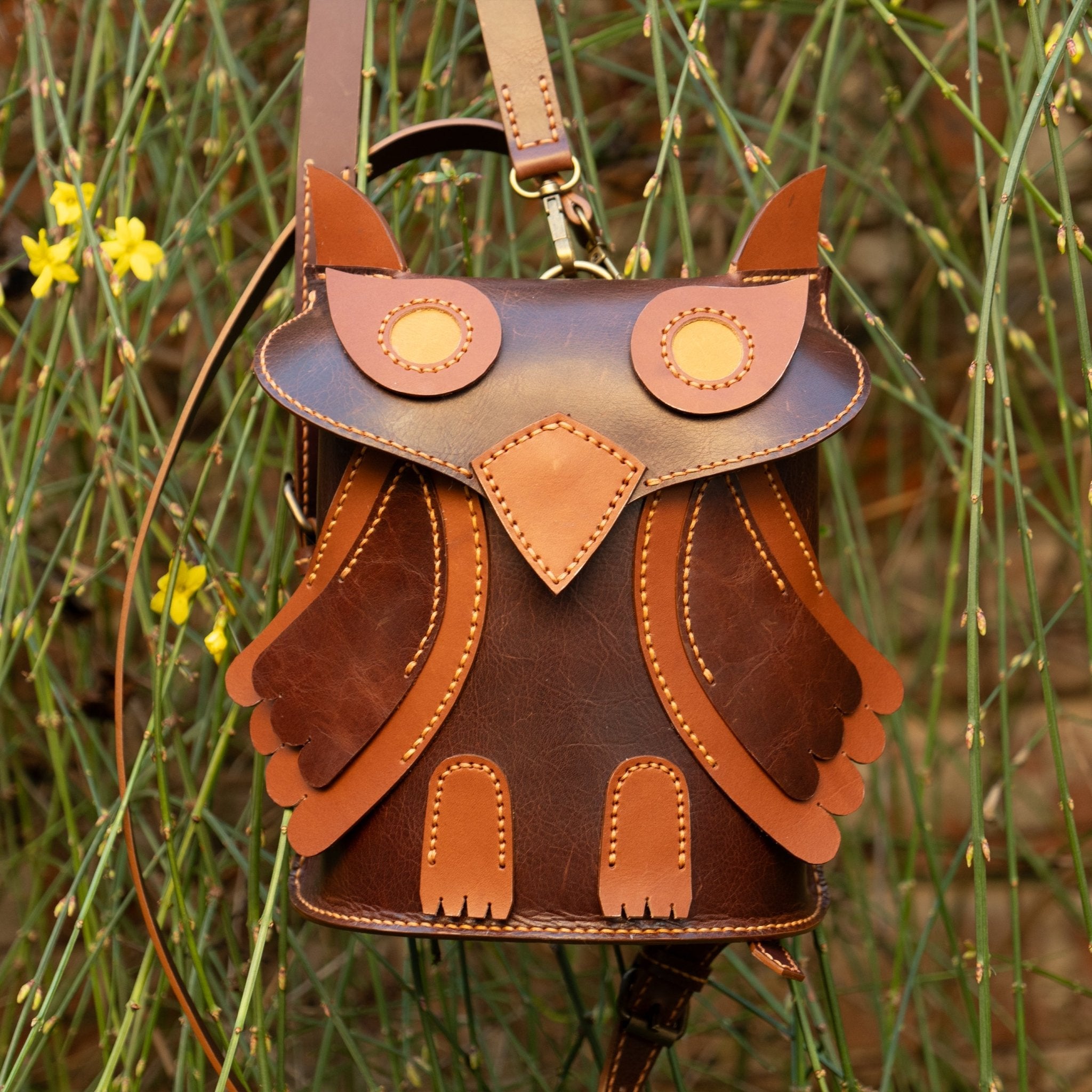 PDF Pattern, DXF and Instructional Video for Owl Backpack - Vasile and Pavel Leather Patterns