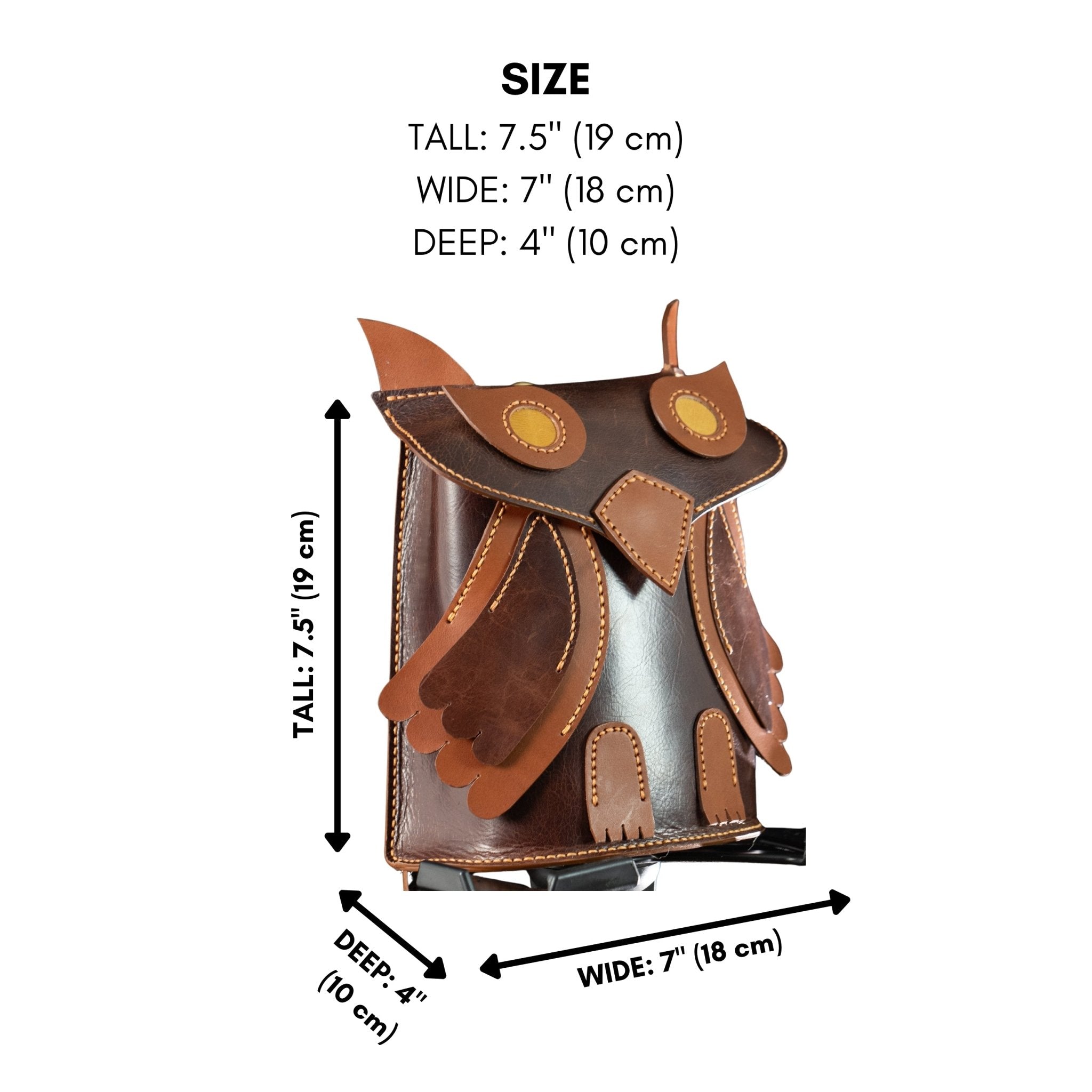 PDF Pattern, DXF and Instructional Video for Owl Backpack - Vasile and Pavel Leather Patterns