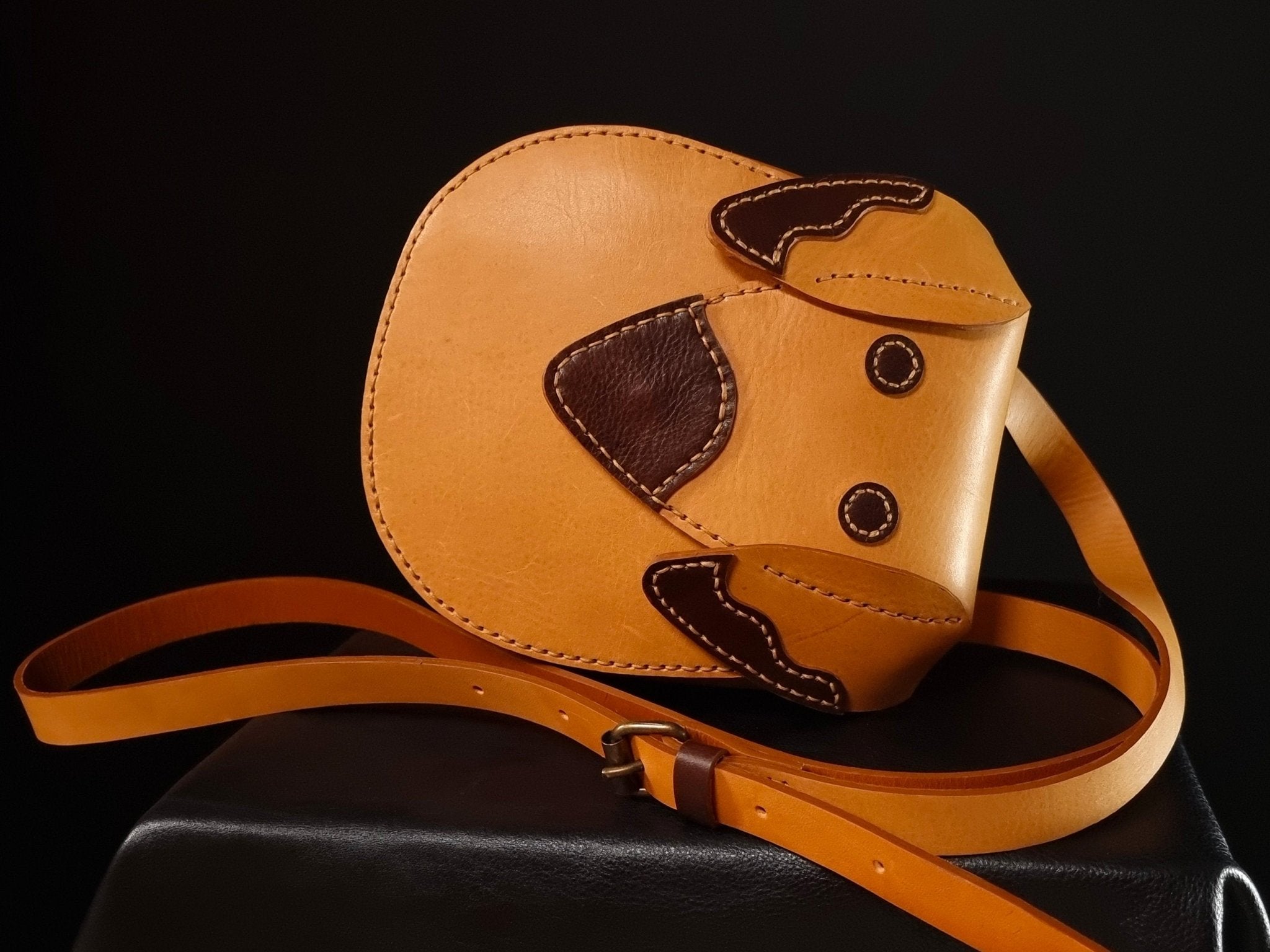 Dog Shape Bag + Fanny Pack, PDF Pattern and Video by Vasile and Pavel - Vasile and Pavel Leather Patterns