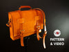 Douglas Leather Briefcase, PDF Pattern and Video PDF pattern VasileandPavel.com 