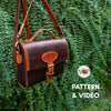 Ella Vintage Leather Bag, PDF Pattern and Video - Vasile and Pavel