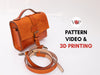Ella Vintage Leather Bag, PDF Pattern and Video - Vasile and Pavel