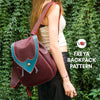 Freya Backpack, PDF Pattern, Vector for Laser Cut and Instructional Video by Vasile and Pavel - Vasile and Pavel Leather Patterns