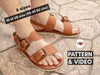 German Leather Sandals PDF Pattern, Video Tutorial PDF pattern VasileandPavel.com 