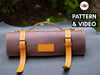 Knife Roll PDF Pattern, Leather Chef Knife Roll, DIY Leather, Video Tutorial PDF pattern VasileandPavel.com 