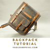 Leather Backpack, Downloadable PDF Pattern & Video Tutorial - Vasile and Pavel Leather Patterns