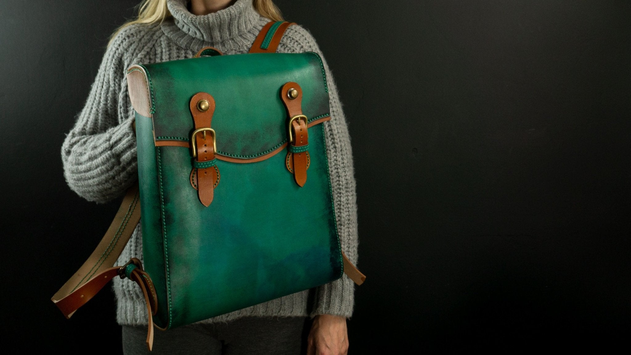 Emerald Backpack, PDF Pattern and Video – Vasile and Pavel Leather Patterns