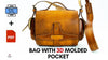 Load image into Gallery viewer, Leather Bag Pattern with 3D Printed Molded Pockets / Pouches | Digital STL+PDF File + Video Tutorial PDF pattern V&amp;P Leather Artisans 