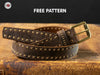 Leather Belt FREE PDF Pattern and Video FREE PDF Pattern VasileandPavel.com 