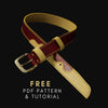 Leather Belt Pattern for Women, FREE PDF Pattern and Tutorial FREE PDF Pattern V&P Leather Artisans 