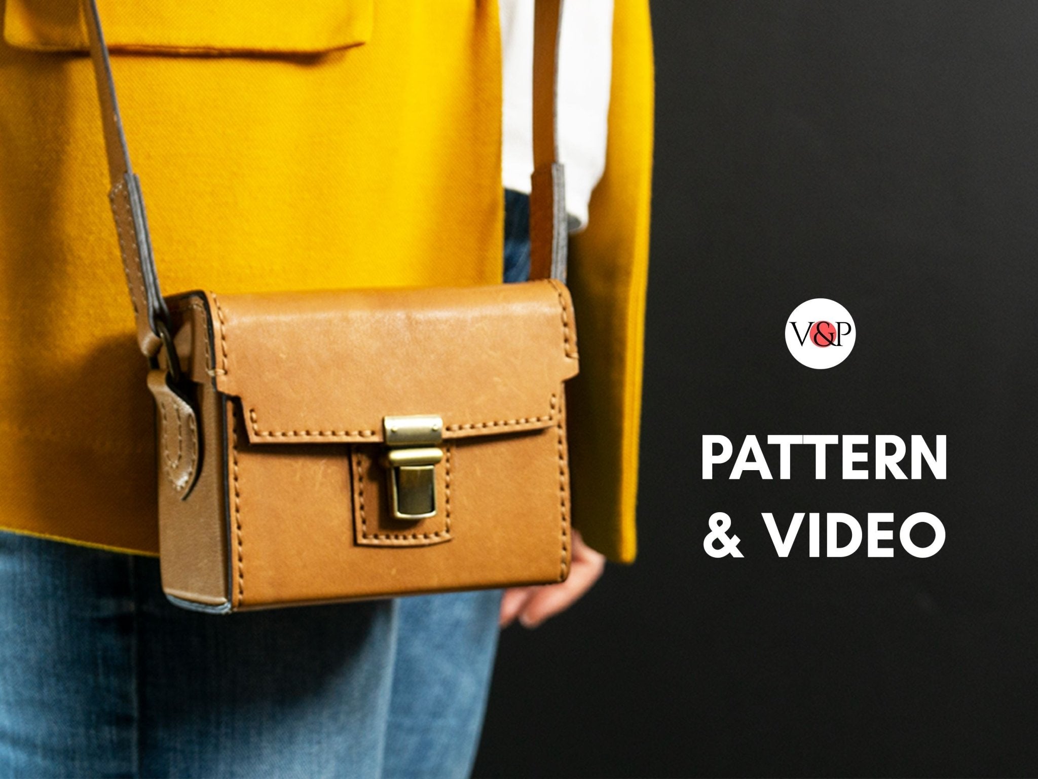 Leather Camera Case PDF Pattern and Video Tutorial PDF pattern VasileandPavel.com 